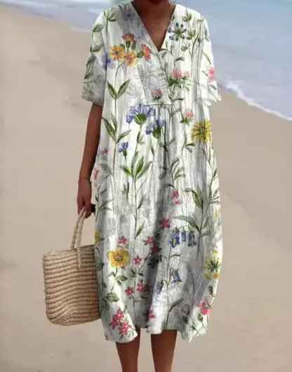 Lina | Vestido de Flores Vintage