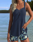 Julia | Tankini a rayas con braguita de baño de dos piezas