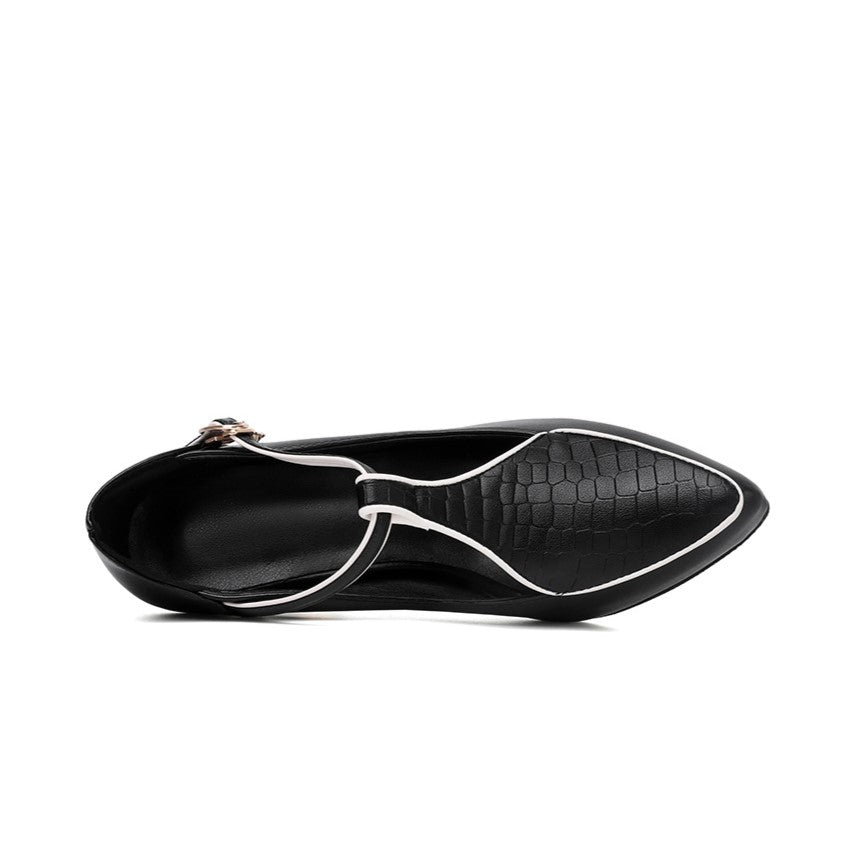 Aurora – Zapatos de salón con tiras en T y adornos