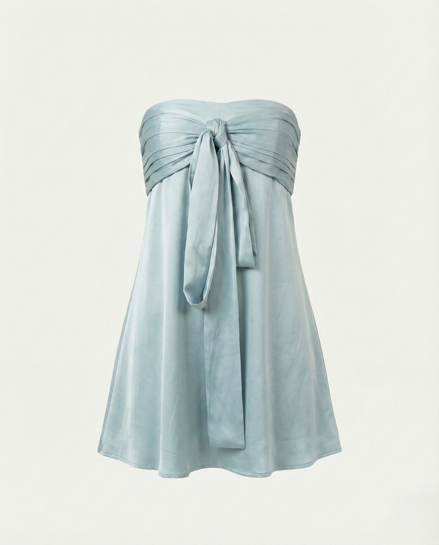 Vestido "Aguamarina"  Mini Satinado