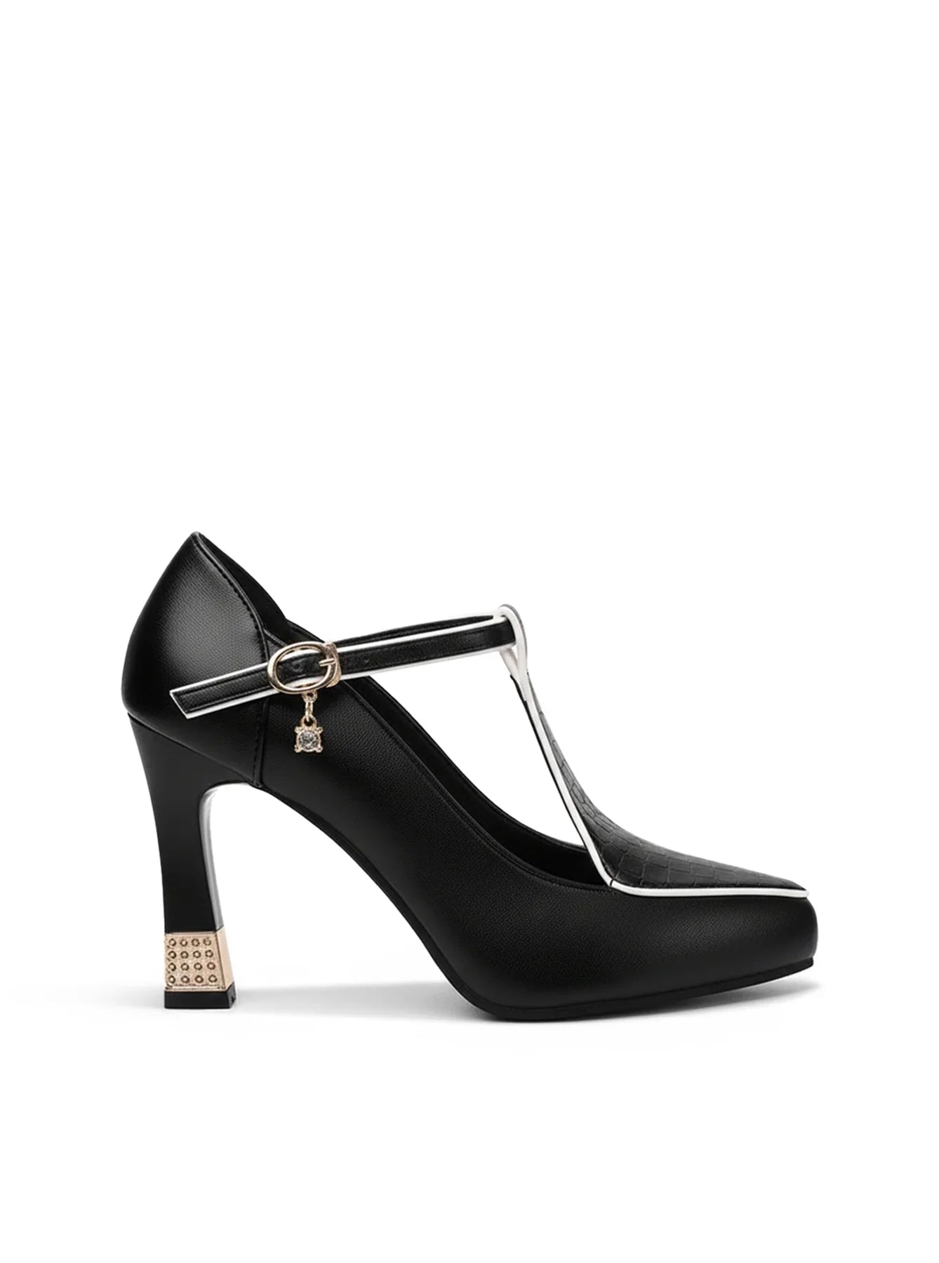 Aurora – Zapatos de salón con tiras en T y adornos