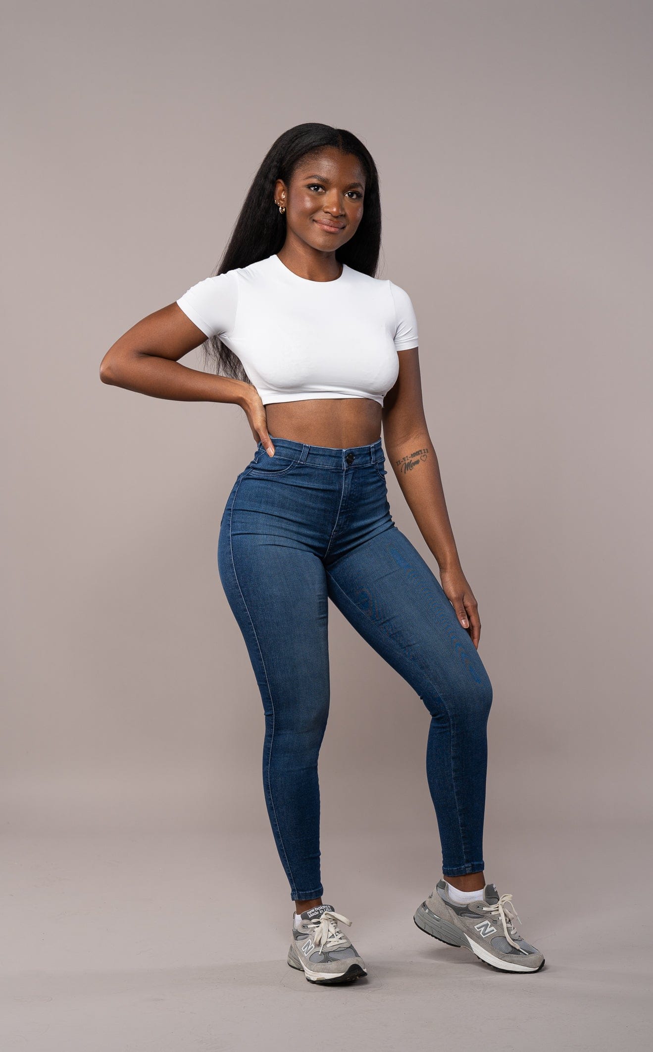 Vaquero con ajuste favorecedor - Azul Espacial