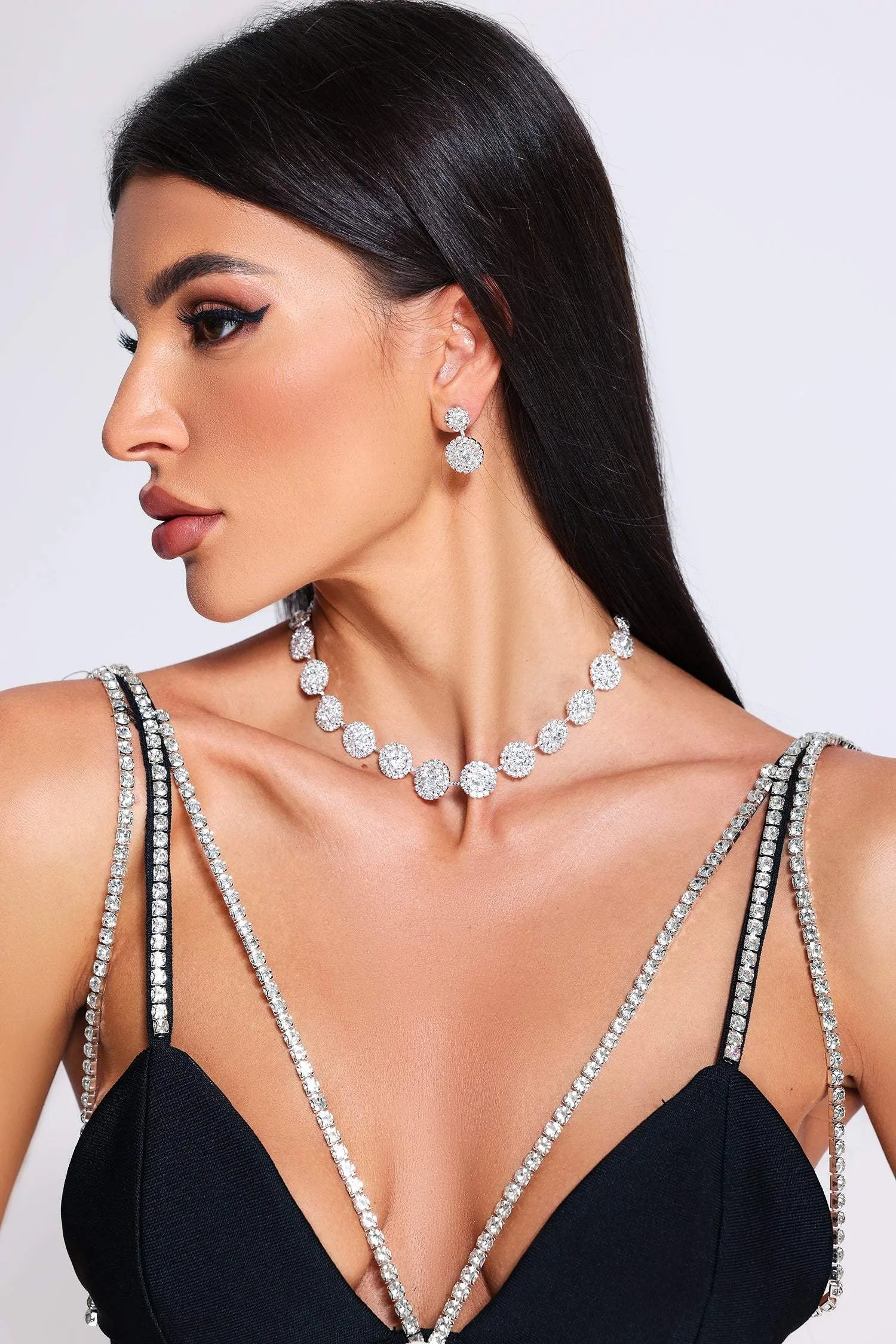 Collar y Pendientes Liora – Plata