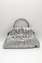 Bolso Clutch Renata Plateado