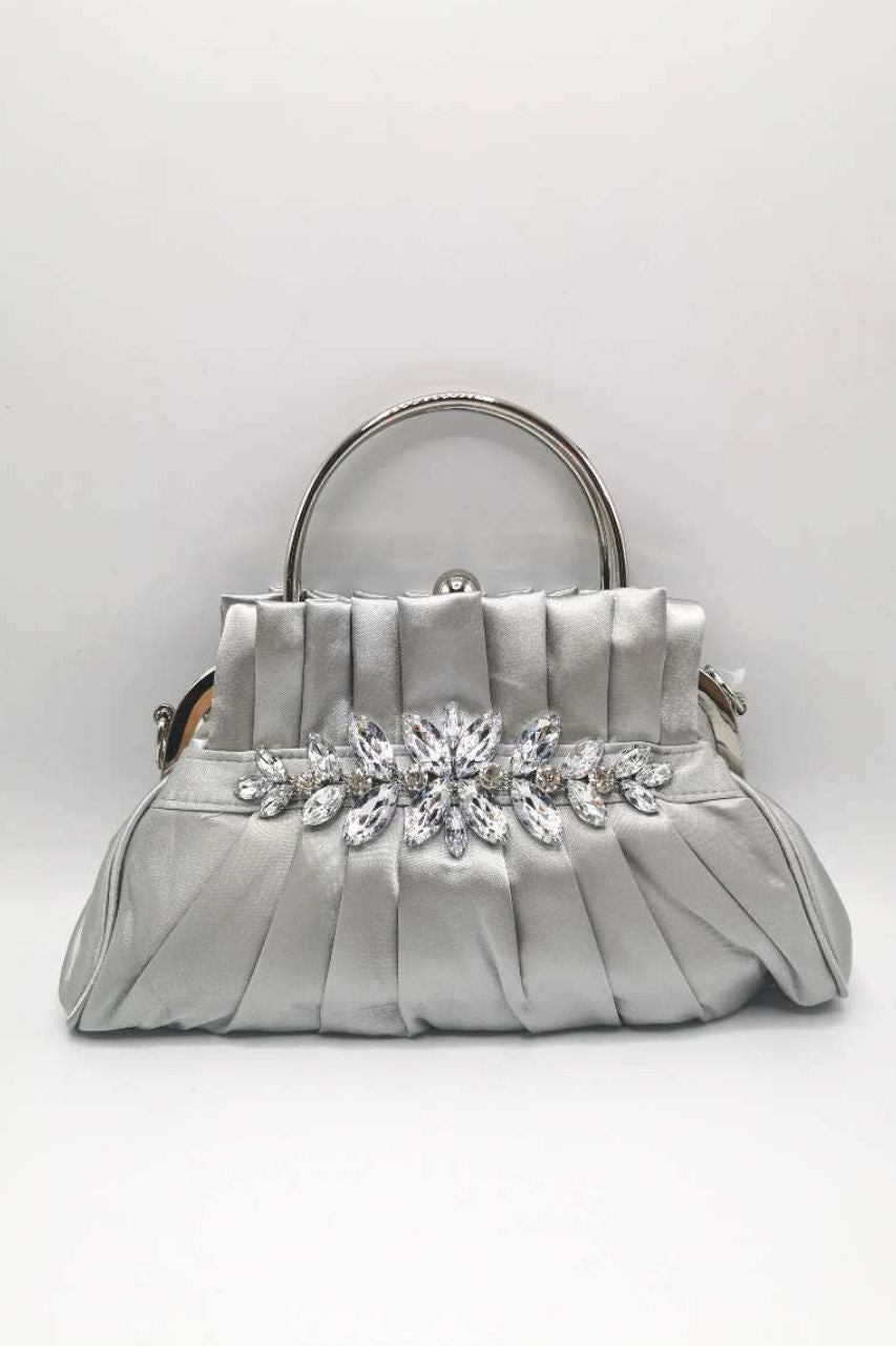 Bolso Clutch Renata Plateado