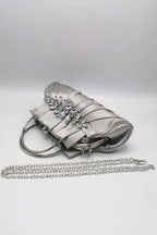 Bolso Clutch Renata Plateado