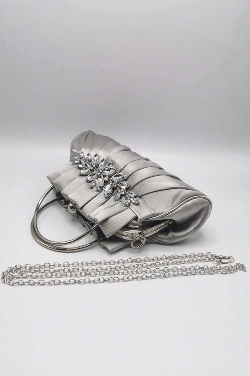 Bolso Clutch Renata Plateado