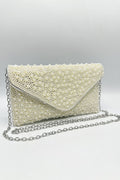 Bolso Clutch Mireya con perlas