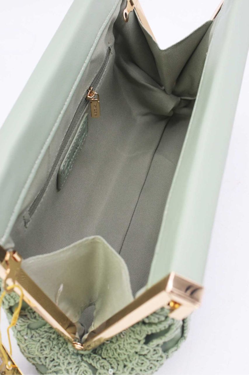 Bolso Clutch Jennifer Verde