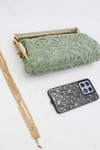 Bolso Clutch Jennifer Verde