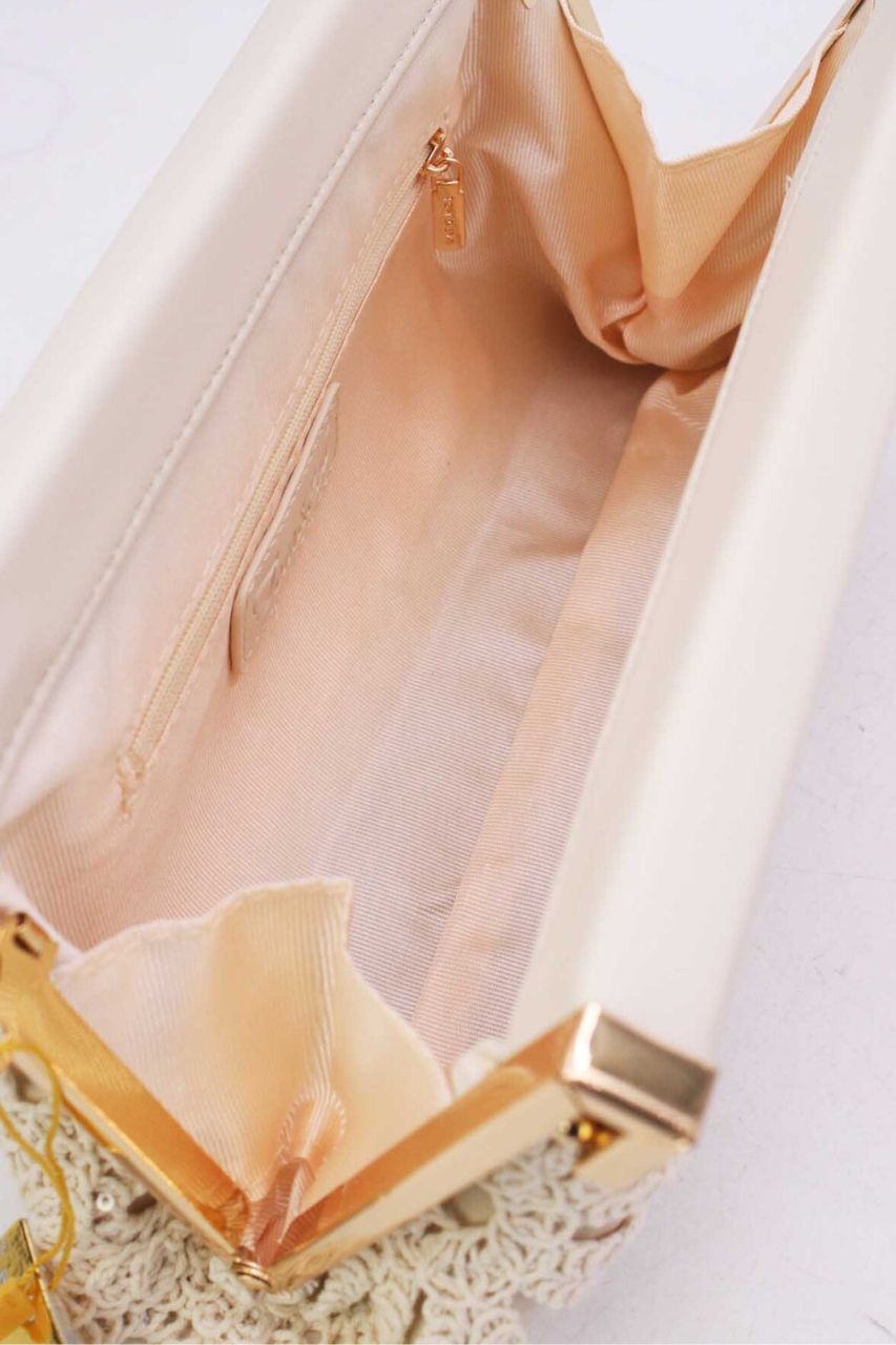 Bolso Clutch Jennifer Crema