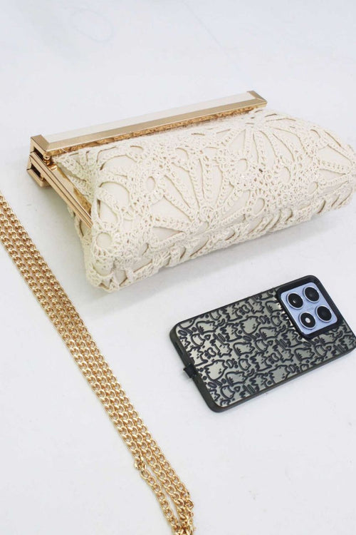 Bolso Clutch Jennifer Crema