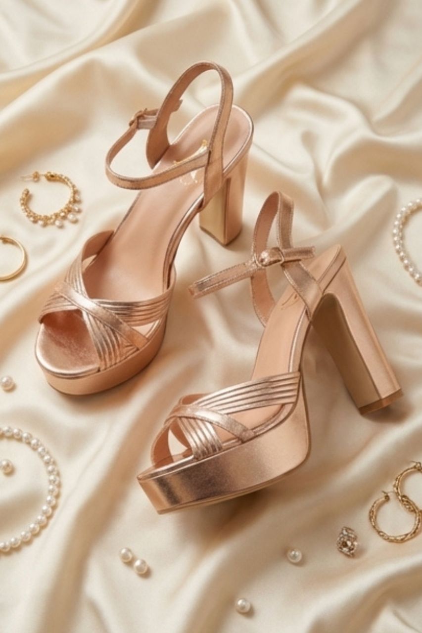 Zapatos Soledad Dorado de tacón