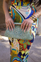 Bolso Clutch Jennifer Verde